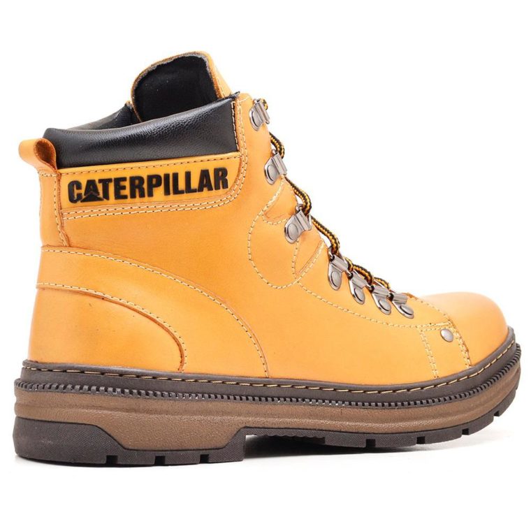 BOTA CATERPILLAR PRETA/AMARELO